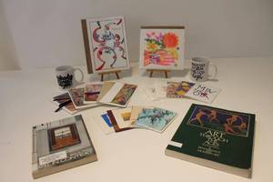lot 70 image: Assorted Art Books, Hardcover Prints, and Mugs Collection
