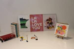 lot 74 image: Assorted Vintage Jewelry, Art Prints, and Books Collection