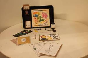 lot 75 image: Artisan Gift Set with Cards, Jewelry, and Home Goods