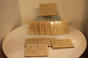lot 95 image: Set of Vintage Wooden Jigsaw Puzzles