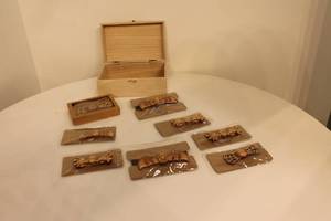 lot 113 image: Linnell Design Halloween-themed Wooden Bow Ties