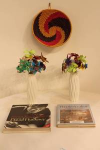 lot 115 image: Decorative Art & Craft Lot with Books and Wall Basket