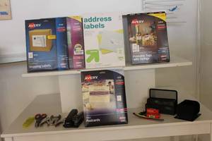 lot 337 image: Stationery and Office Supplies Lot with Avery Labels and Tools