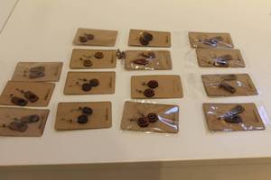 lot 344 image: Collection of Linnell Design Wooden Handmade Earrings