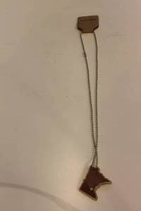 lot 365 image: Linnell Design State of Minnesota Necklace and Loon Pin Set