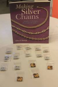 lot 368 image: Jewelry Making Lot with Silver Chain Book and Accessories
