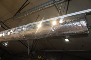 lot 436 image: 40ft Industrial Track Lighting System