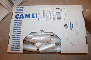 lot 457 image: Lot of Can Liners and White Shelves