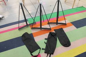 lot 468 image: Set of Display Easels with Carrying Bags