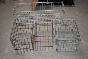 Vintage Steel Milkice cream crates