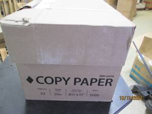 case of 8 12 x11 copy paper 5000 s...