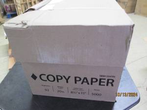 case of 8 12 x11 copy paper 5000 s...