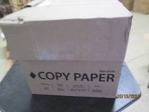 case of 8 12 x11 copy paper 5000 s...