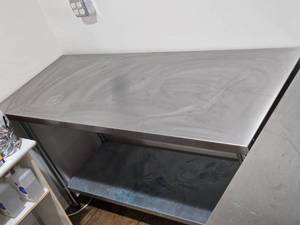 lot 4 image: Durasteel Stainless Steel Table with Undershelf 60x24
