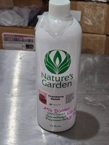 lot 75 image: Natures Garden Cranberry Relish Fragrance Oil - 16 fl oz  Nearly Full