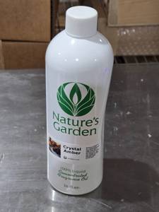 lot 78 image: Natures Garden Crystal Amber Fragrance Oil 16 fl. oz. 34 or More Full