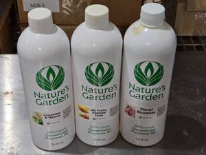 lot 129 image: Cucumber & Melons, NG Fruity Pebbles Type, Floral Boquet Fragrance Oil by Natures Garden Approx. 12 Full Each
