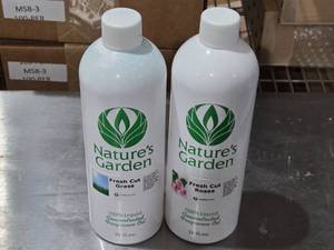 lot 138 image: Fresh Cut Grass, Fresh Cut Roses Fragrance Oil by Natures Garden Each Approx. 12 Full