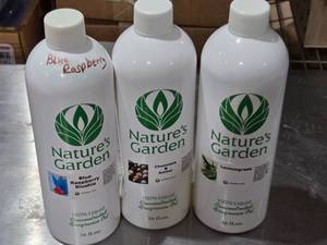 lot 145 image: Blue Raspberry Slushie, Lemongrass, Chocolate & Amber Fragrance Oil by Natures Garden Approx. 14 - 12 Full Each