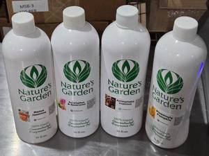 lot 148 image: Melon Jasmine, Eucalyptus & Spearmint, Animalistic Instinct, Pleasingly Pumpkin Fragrance Oil by Natures Garden Approx. 14 - 12 Full Each