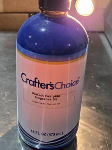 lot 157 image: Crafters Choice Perfect Pumpkin Fragrance Oil Over 34 Full