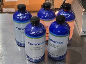 lot 176 image: Crafters Choice Fragrance Oil Lot - 5 Bottles Approx. 14-12 Full