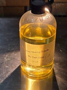 lot 188 image: Soap Making Scents - My Own Gold Liquid Fragrance Approx. 12  Full