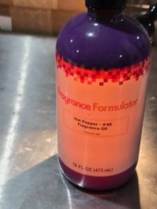 lot 196 image: Fragrance Formulator Hot Pepper Fragrance Oil 16 FL OZ Approx. 34 Full