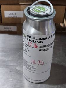 lot 239 image: Plumeria Type Fragrance Oil Approx. 18.95 Ounces by Weight Remaining
