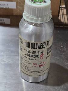 lot 241 image: 1 LB Dillweed Oil - Approx. 15.6 Ounces By Weight Remaining