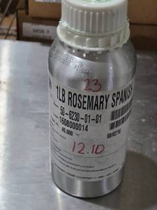 lot 247 image: 1lb Spanish Rosemary Essential Oil Approx. 12.1 Ounces by Weight Remaining