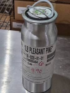lot 258 image: 1LB Pleasant Pine Scented Chemical Canister Approx. 9.9 oz by Weight Remaining