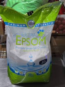 lot 319 image: Ultra Epsom Premium Epsom Salt Crystals - Fine Grain Approx. 15lbs 9oz remaining
