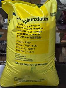 lot 359 image: Jungbunzlauer Citric Acid Anhydrous 50lb Bag