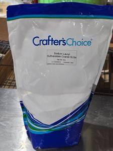 lot 381 image: Crafters Choice Sodium Lauryl Sulfoacetate Coarse SLSa - 5 lb