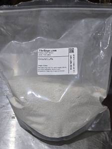 lot 390 image: Ground Luffa Powder Approx. 8 ounces remaining
