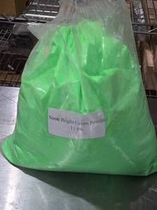 lot 404 image: Neon Bright Green Powder - Approx. 11 lbs