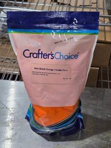 lot 409 image: Crafters Choice Bath Bomb Orange Powder Color