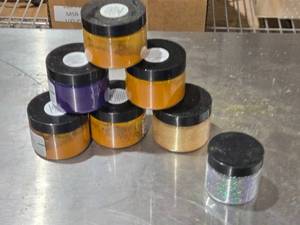 lot 417 image: Lot of Craft Glitter and Pigment Powders All 18 to 14 full.