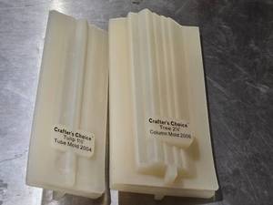 lot 467 image: Crafters Choice Candle Molds - Tulip and Tree Columns