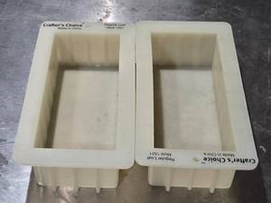lot 501 image: Crafters Choice Rectangular Soap Molds - Set of 2 1501 Regular Loaf