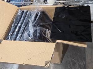lot 515 image: Bulk Pack of Black Gloss Euro Totes 8x4x10 Inches
