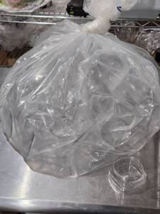 lot 544 image: Bulk Lot of Clear Plastic Containers - No Lids