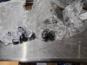 lot 553 image: Assorted SKS Clear Jars with Black Caps