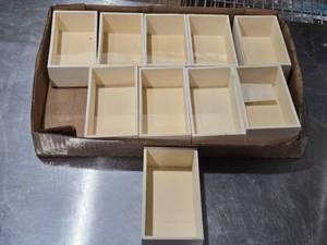 lot 563 image: Set of 10 Wooden Storage Boxes