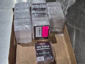 lot 566 image: BCW 55-Card Hinged Boxes Lot