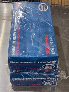 lot 571 image: Handy Wacks Premium Heavy Duty Wax Paper - 1000 Sheets