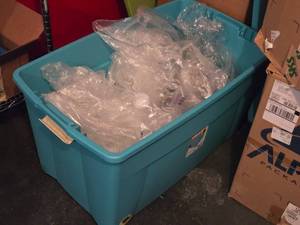 lot 598 image: Lot of Plastic Bottles and Caps in Bulk