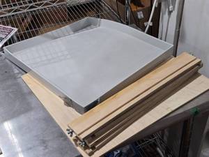 lot 628 image: Large Apprx. 20x16 Soap Mold with Wood Box Support