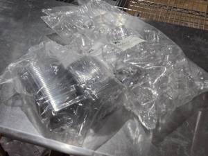 lot 631 image: Bulk Lot of SKS Clear PET Bottles and Containers with Lids